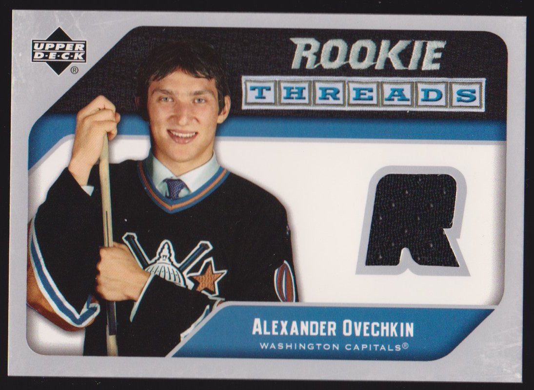 2005-06 Upper Deck Rookie Threads #RTAO Alexander Ovechkin - Jerseys (image for) 2005-06 Upper Deck Rookie Threads #RTAO Alexander Ovechkin - Jerseys
